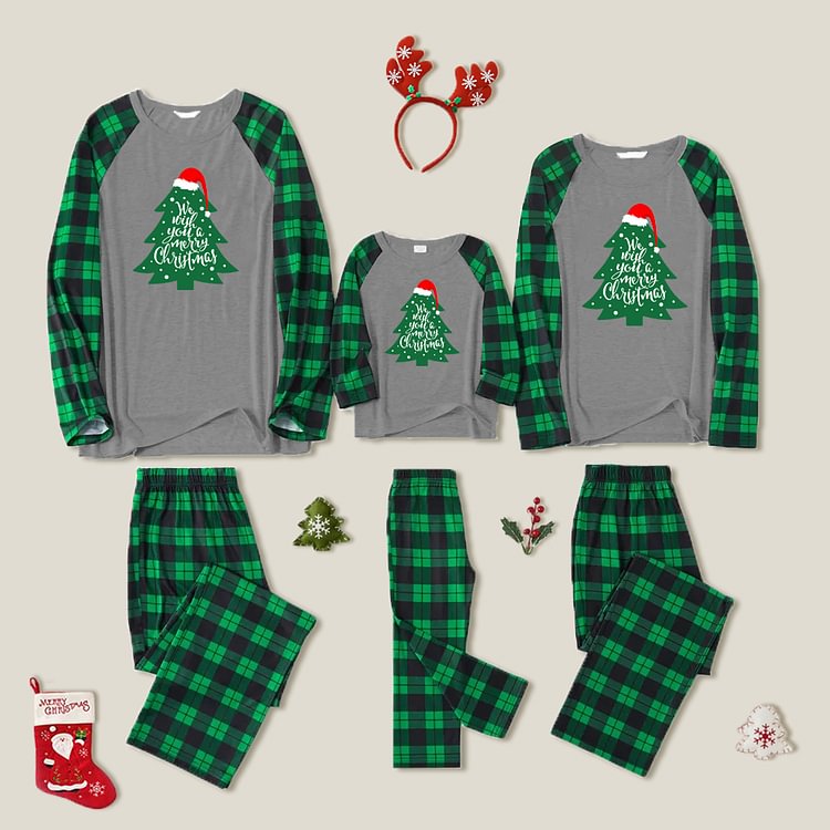 Family Matching Merry Christmas Pajamas Sets