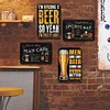 [US Local Warehouse]7PCS Beer - Vintage Metal Signs Set - 30*40cm