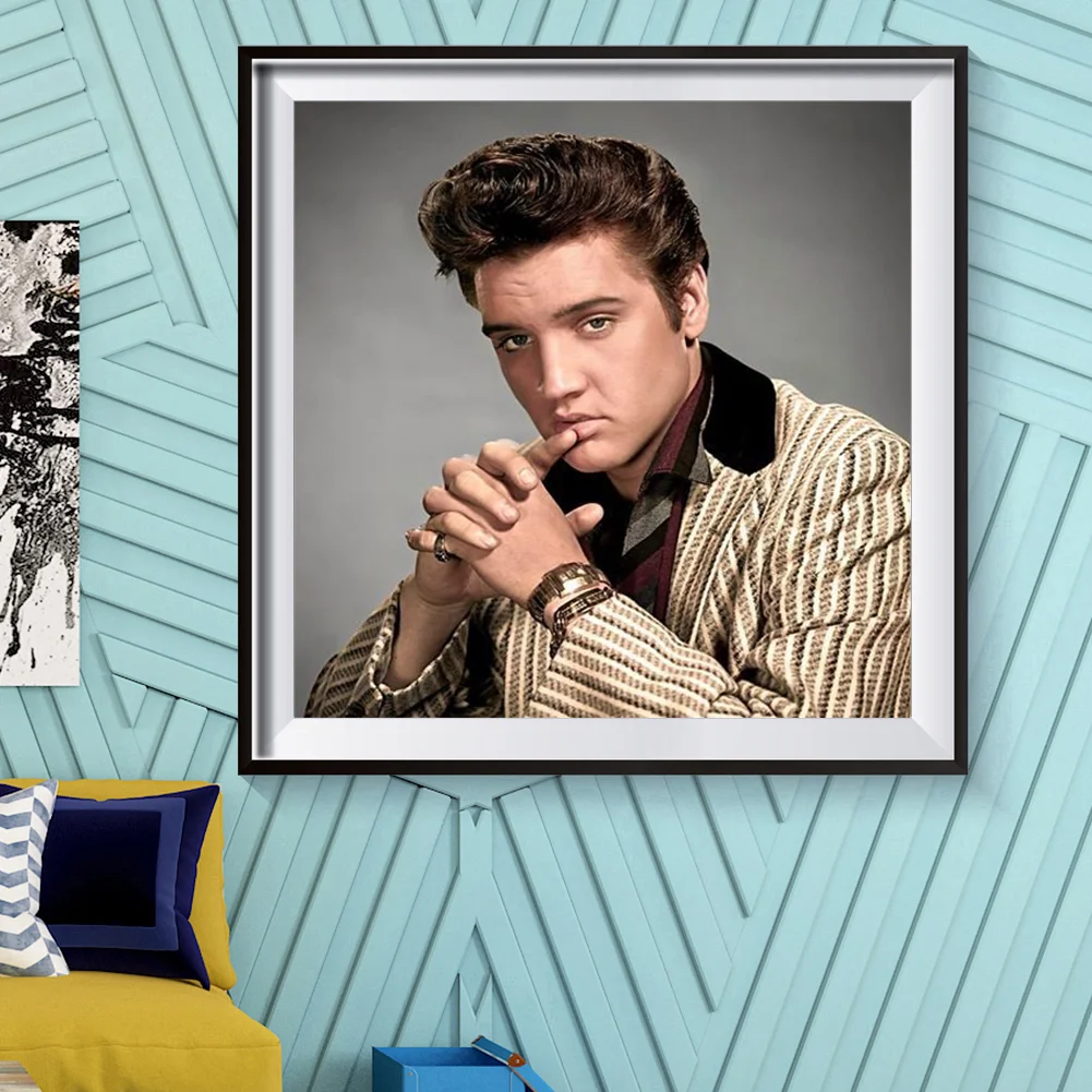 5D DIY Elvis Presley Diamond Painting Kits Full Round Drill Wall Decor Crafts