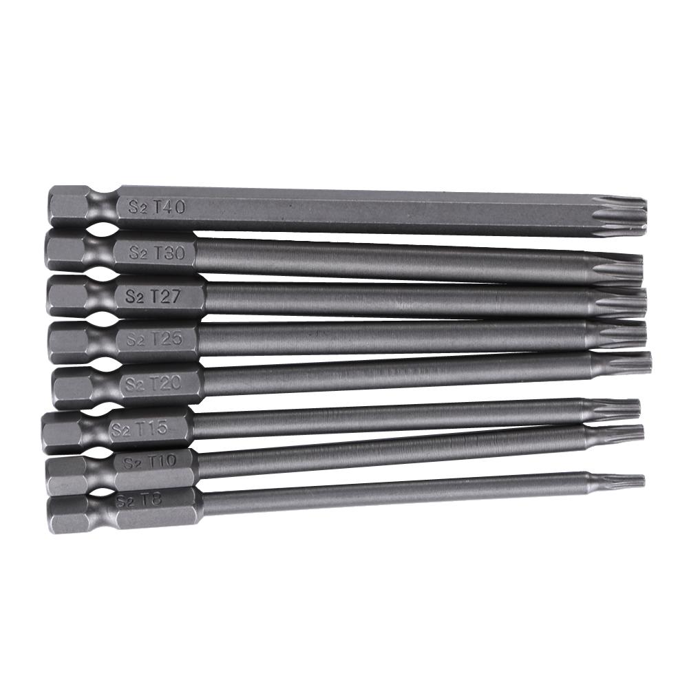 

8Size/Set 100mm Length Magnetic Torx Screwdriver Bits Set Electric Screwdri, 501 Original