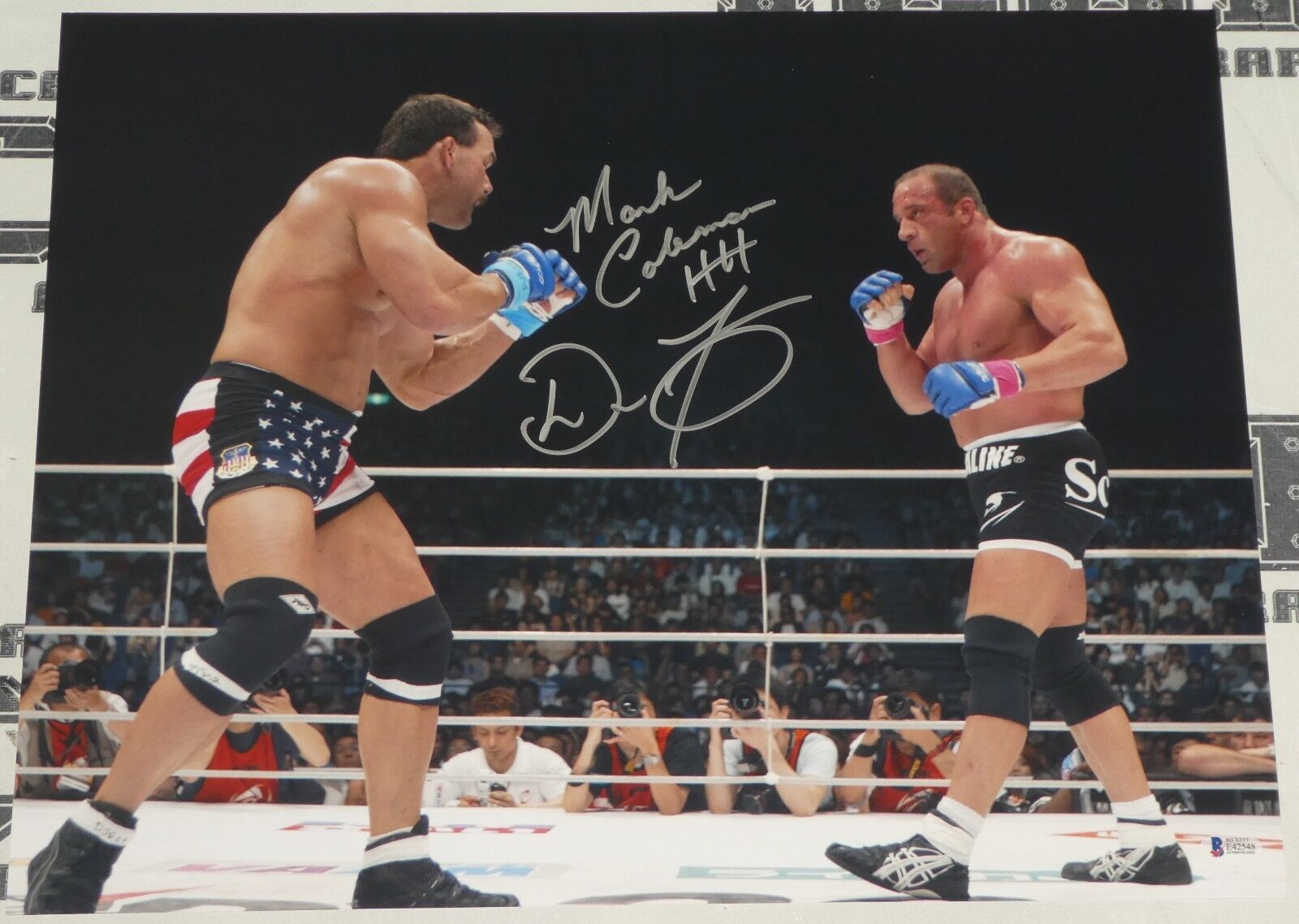 Don Frye Mark Coleman Signed 16x20 Photo Poster painting BAS COA UFC Pride FC Picture Autograph