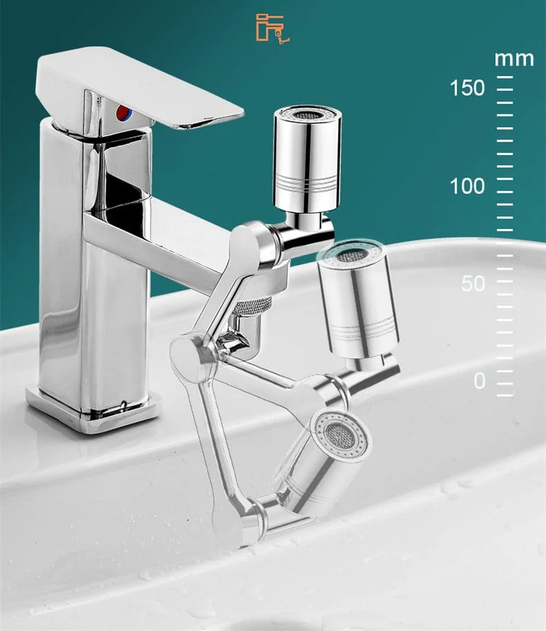 EasyClean&trade; Menovea - Extension de Robinet Rotative 1080&deg; (Universelle)