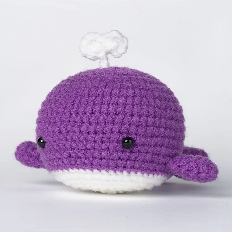 YarnSet - Crochet Kit For Beginners - Orange Whale