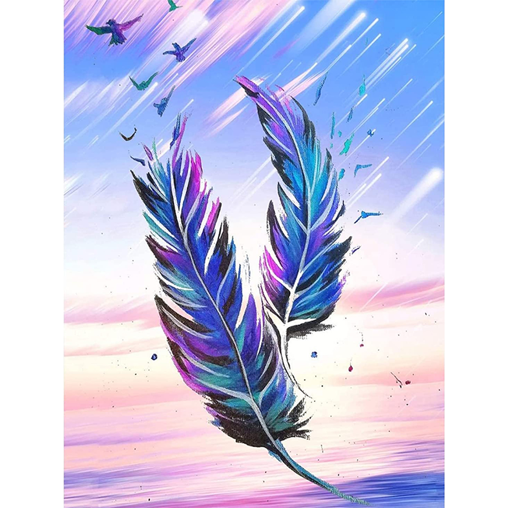 

Fantasy Feather - Round Drill Diamond Painting - 30*40CM, 501 Original