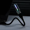 Colorful plug-in mini USB glass bottle night light for car, dormitory, desktop, creative car ambient light