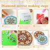 Mandala-Miroir de Maquillage de Peinture au Diamant