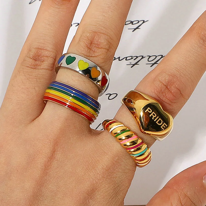 Rainbow Series Unisex Ring Ring