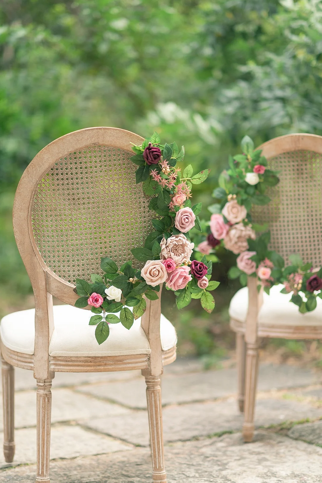 Lantern Floral Arrangements in Berry Blush