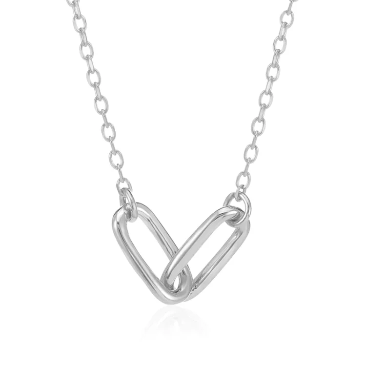 S925 Mother & Daughter Forever Linked Together Chain Link Necklace