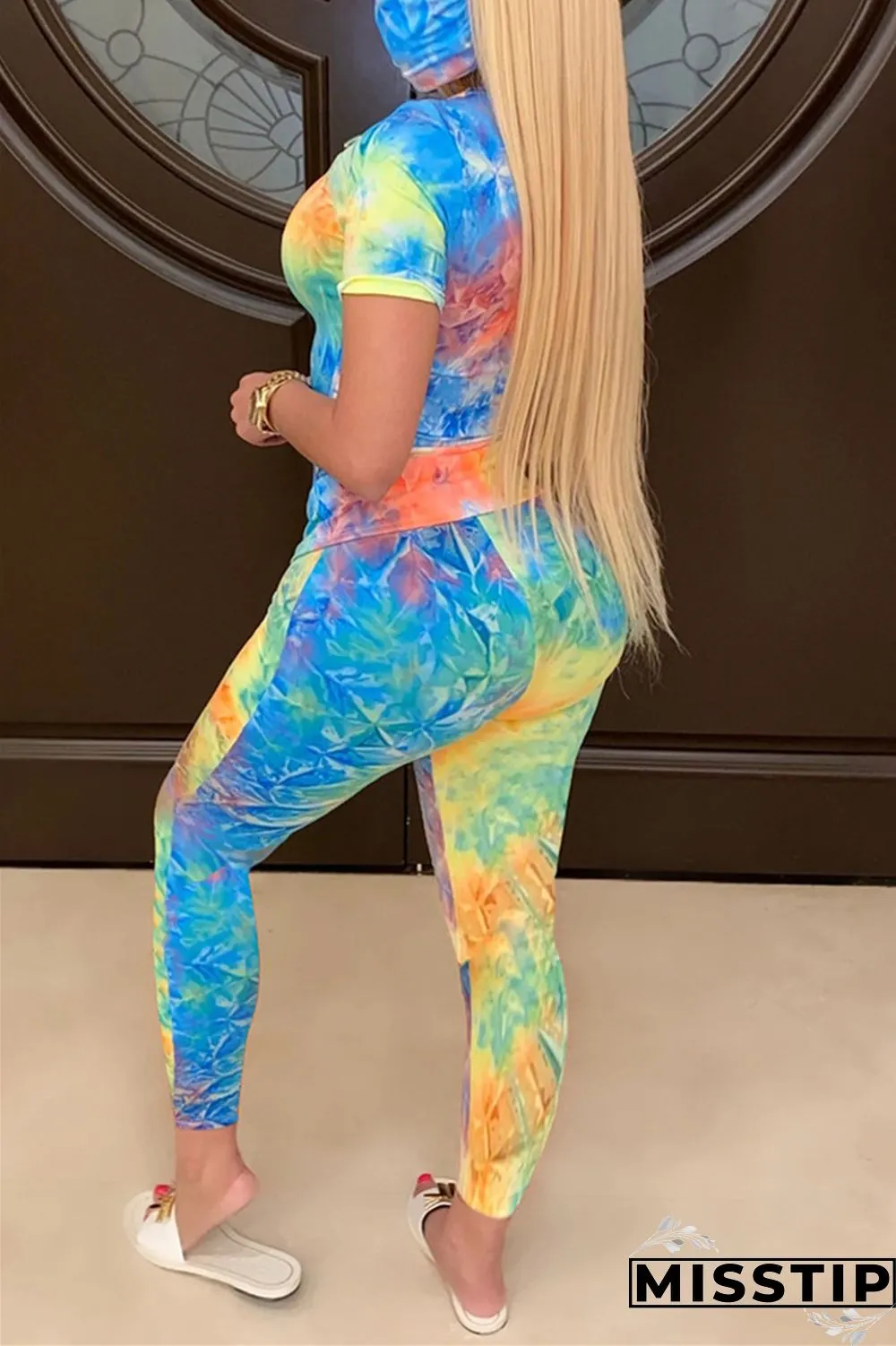 BlueRose Fashion Casual Printed T-shirt Trousers Set