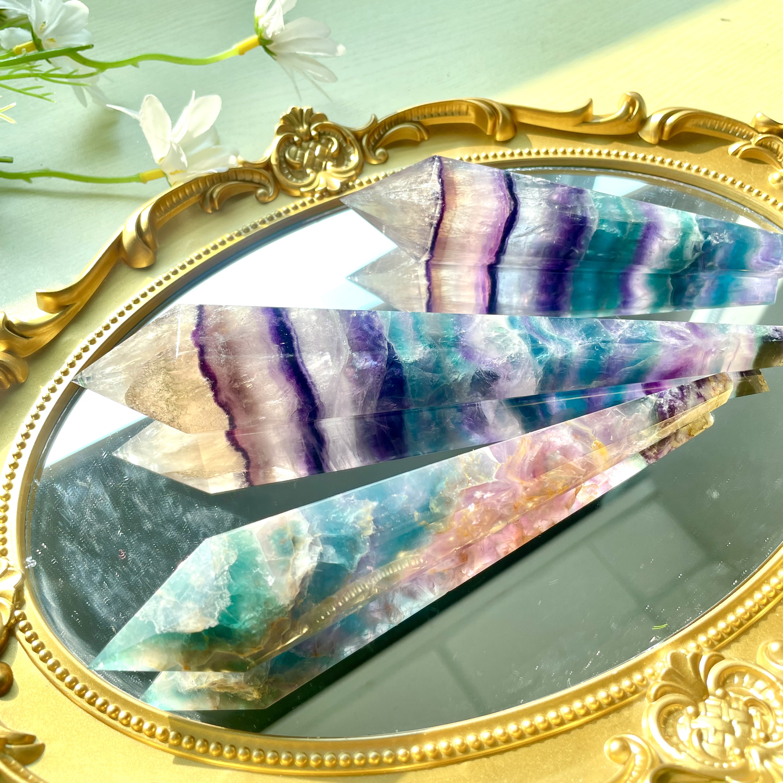 Fluorite Wand 1set