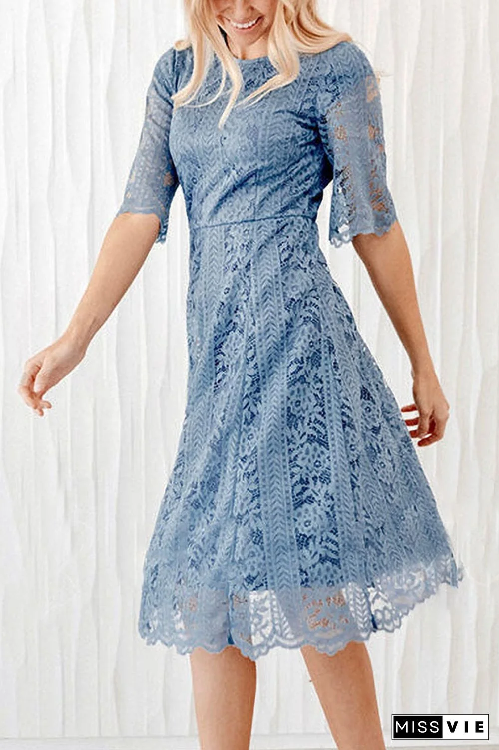 Promise In My Heart Lace Midi Dress