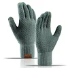 Men's Outdoor Fleece Warm Touch Screen Knit Gloves by Inlyline
