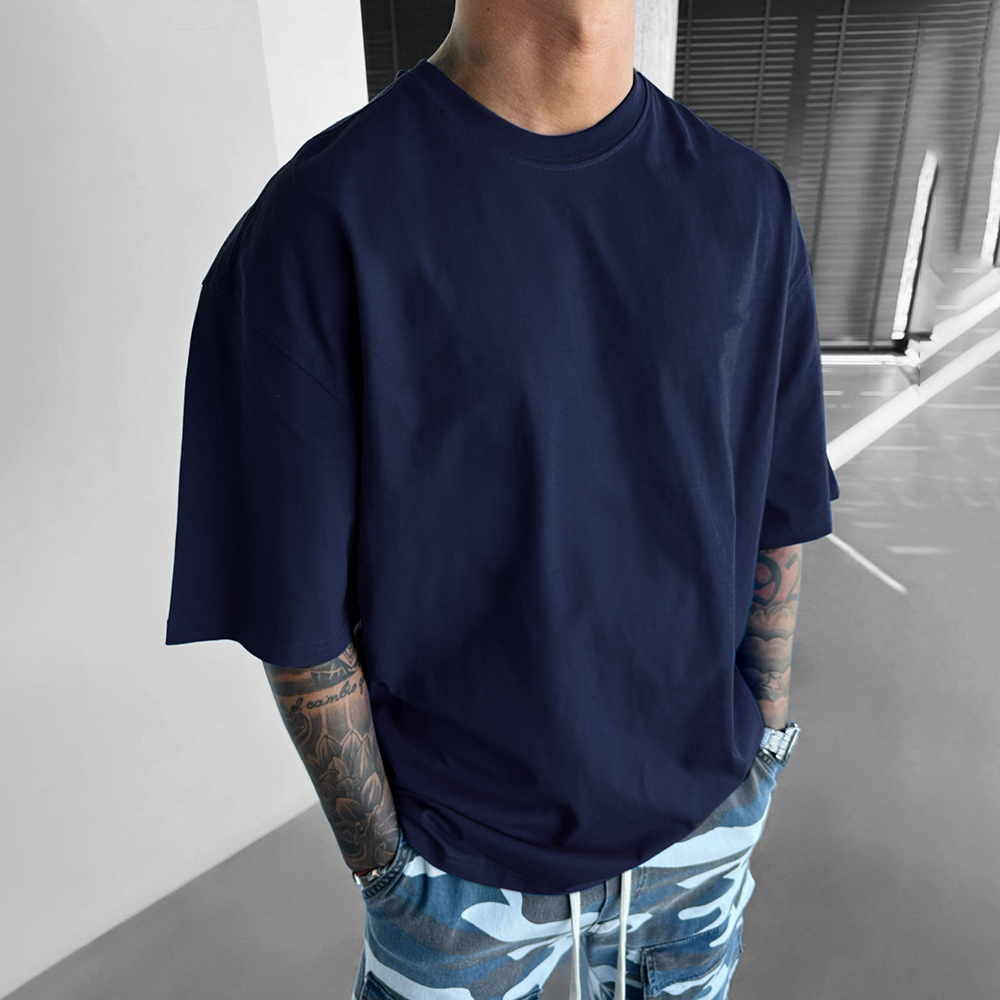 Neutral Simple Basic Solid Color T-shirt
