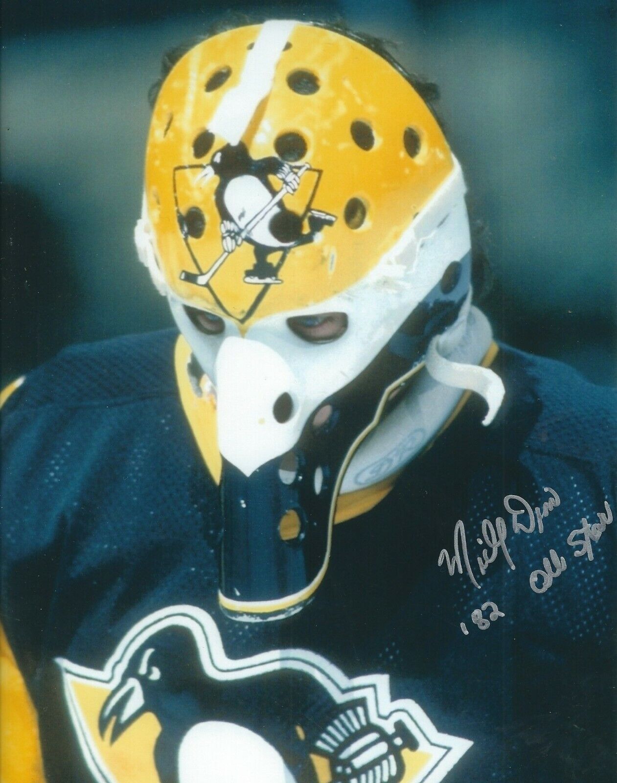 Autographed 8x10 MICHEL DION 82 AS