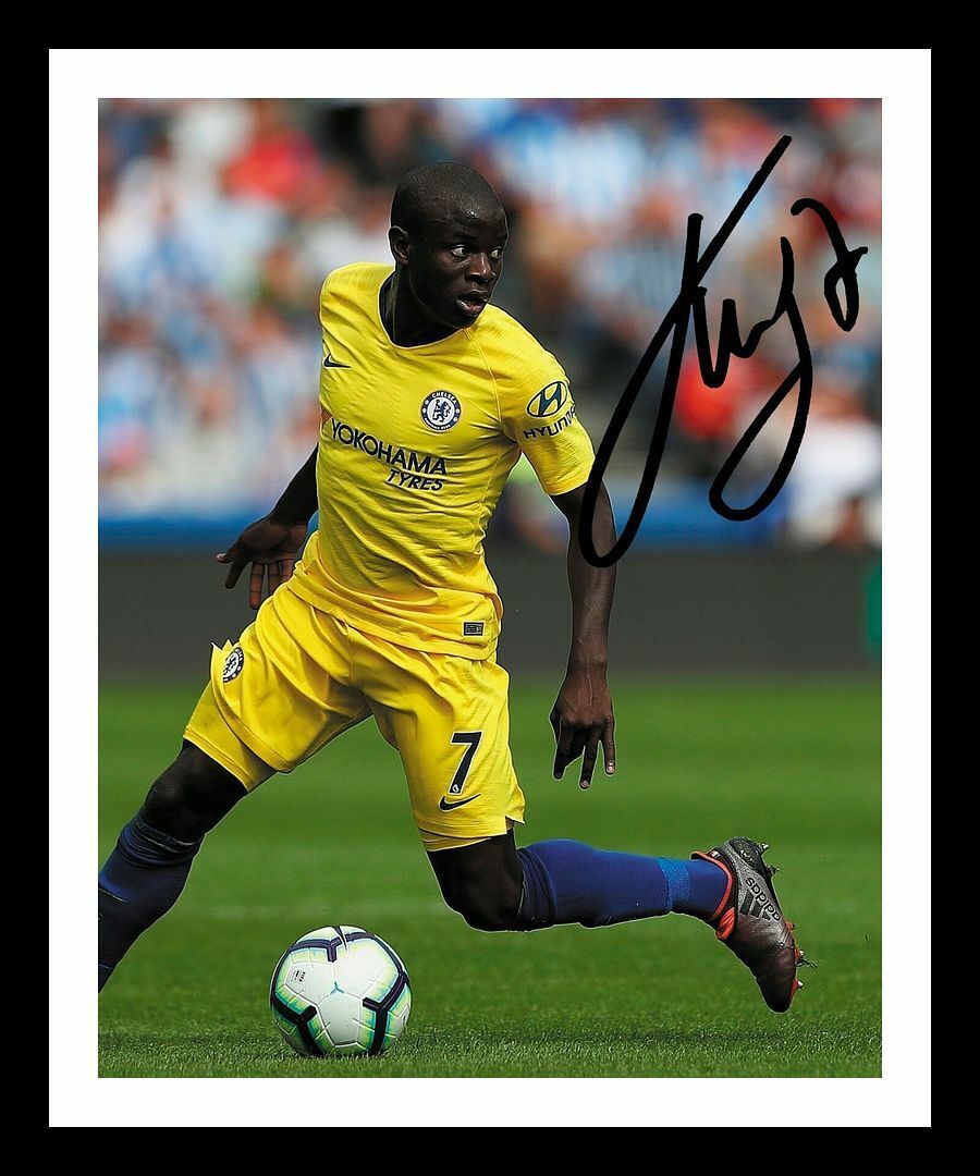 N'Golo Kante - Chelsea Autograph Signed & Framed Photo Poster painting