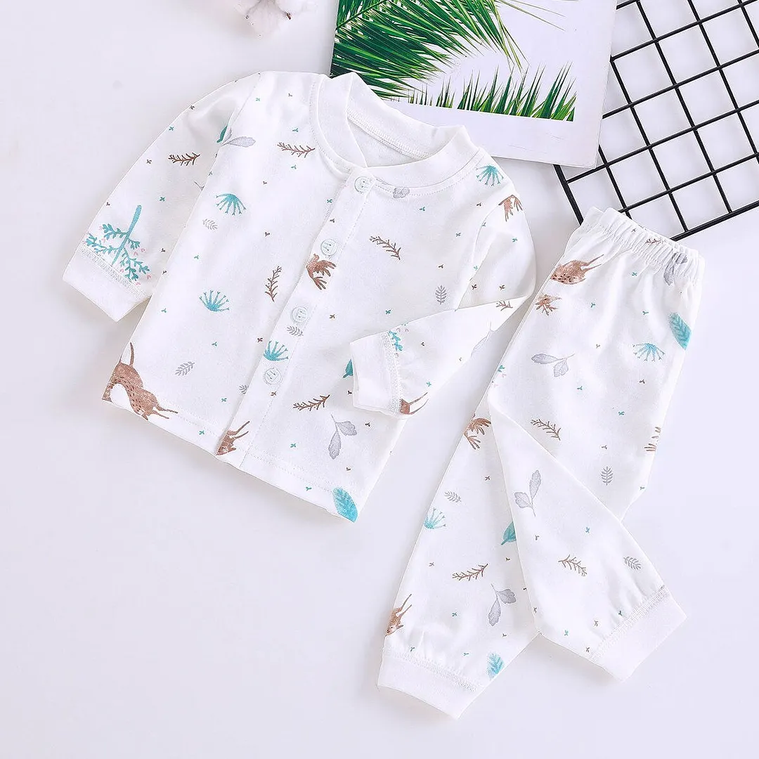 0-2 Years Soft Baby Clothes Set Spring Autumn Cotton Newborn Baby Boys Girls Clothes 2PCS Baby Pajamas Unisex Kids Clothing Sets