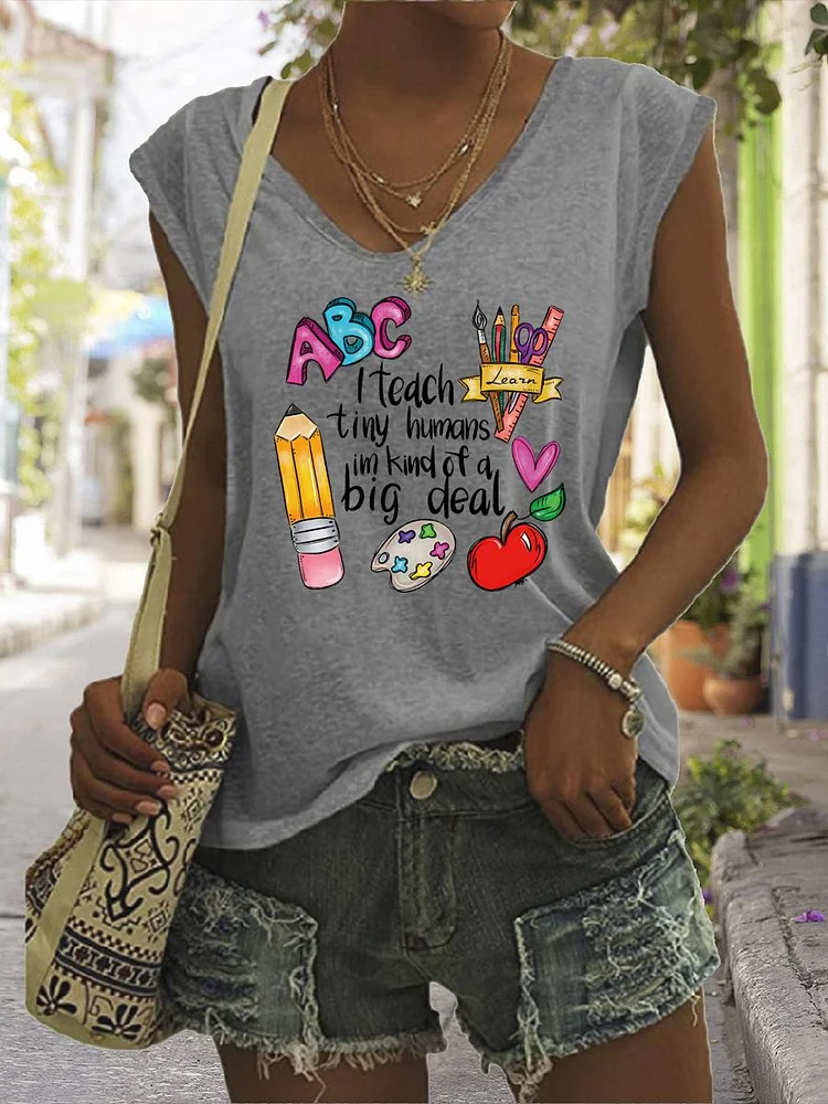 Teach Love Inspire V Neck T-shirt Tees-03488-Annaletters