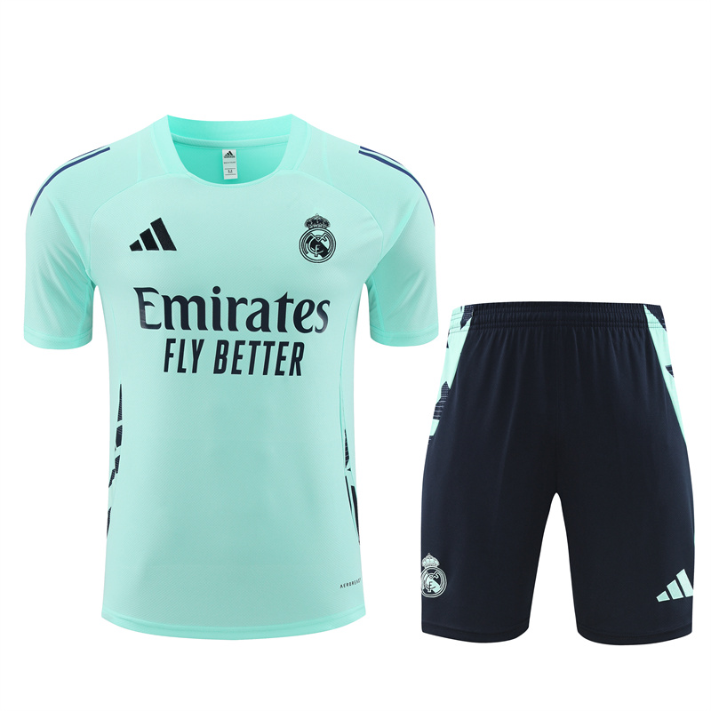 Real Madrid 24-25 Short-Sleeve Training Set - Light Green