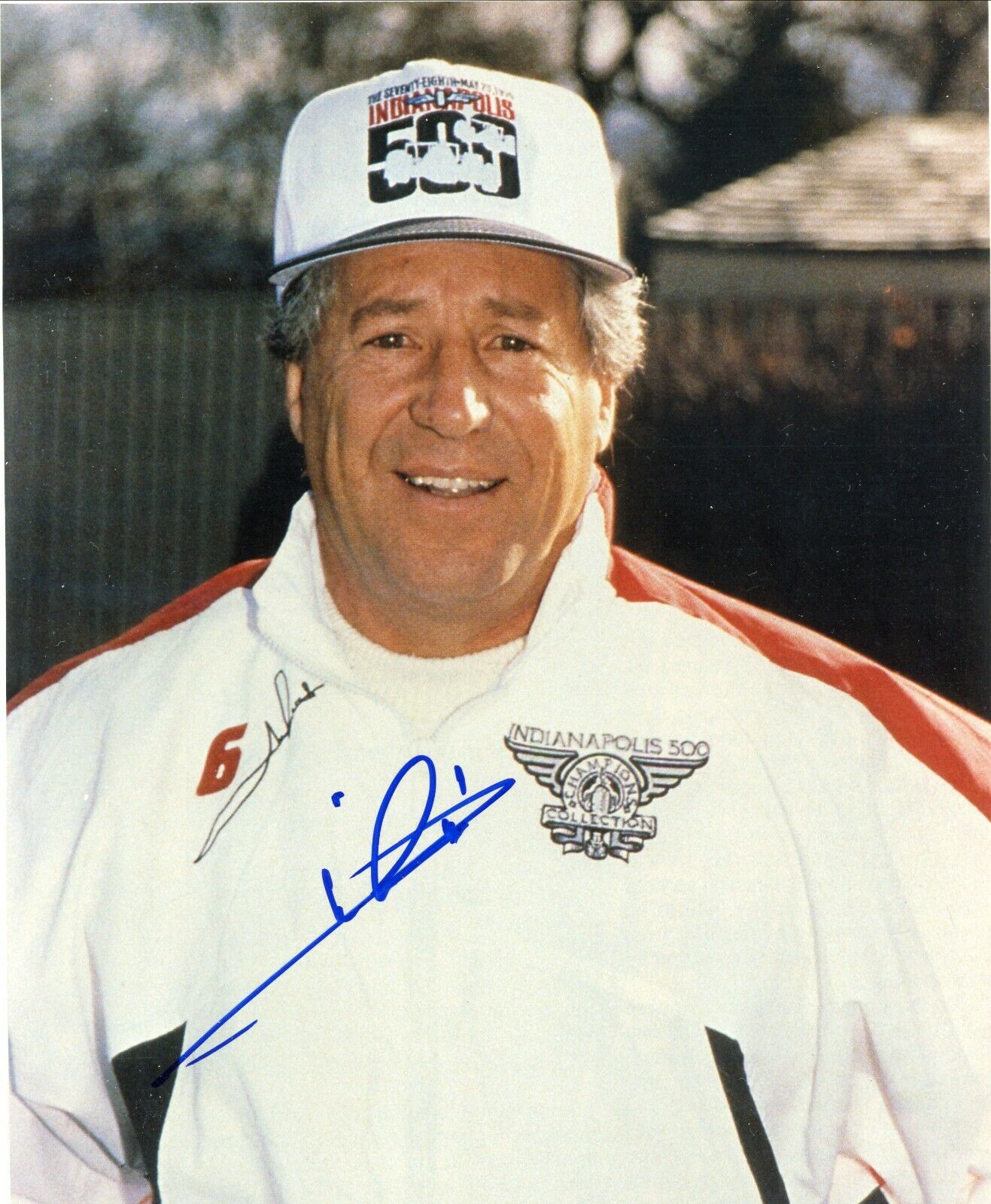 Mario Andretti Indy 500 Champ Signed Autographed 8x10 Glossy Photo Poster painting COA