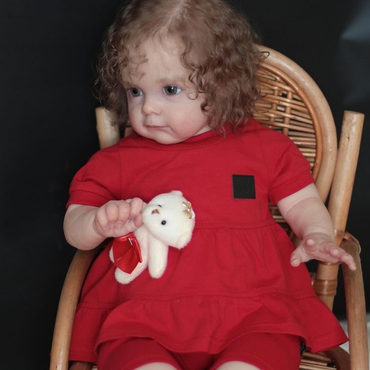  17" Lifelike Cute Eyes Opened Reborn Girl Newborn Baby Doll Toy Darlene,Can Sit and Lie Down - Reborndollsshop.com®-Reborndollsshop®