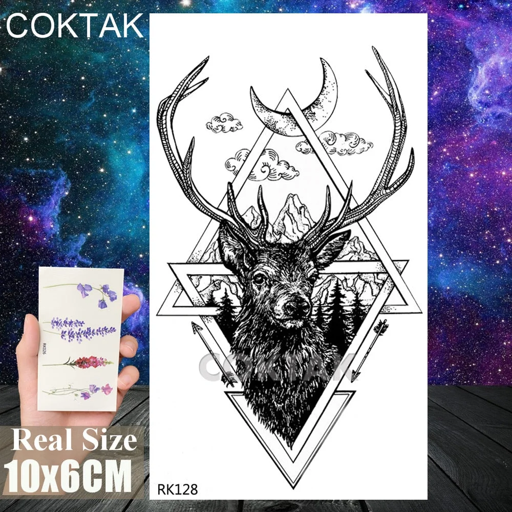 Watercolor Flower Beauty Temporary Tattoos Sticker For Women Body Art Arm Tatoos Waterproof Tattoo Paper Fake Jewelry Tatoos