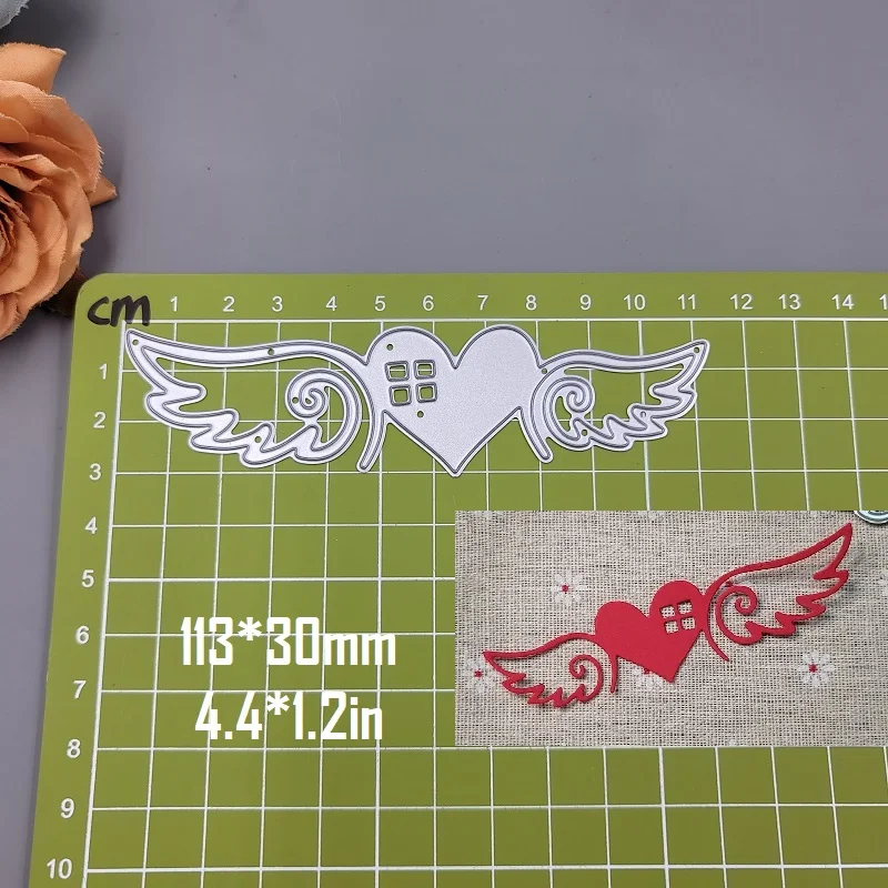 Nigikala Heart Metal Cutting Dies Scrapbooking Stencil Heart Die Cut Decoration DIY Embossing Album Paper Cards Gift