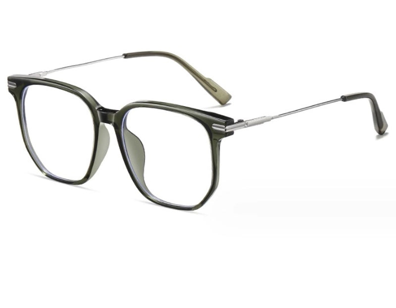 Fashion Minimalist Solid Color Pc Square Full Frame Optical Glasses