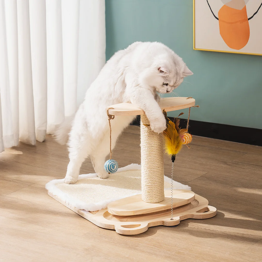 Large Wooden Cat Toy Mewoofun mewoofun