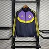 25/26 Real Madrid Jacket Black/Purple Windbreaker