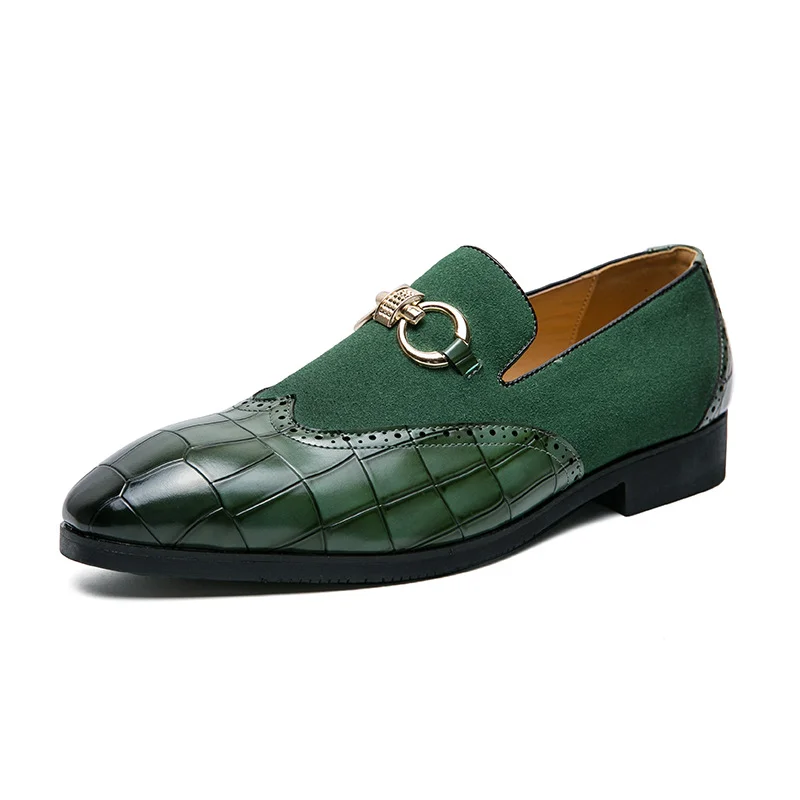 Suitmens Men's Stitching Loafers—00035