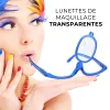 Lunettes de maquillage pivotantes à lentille unique Flip