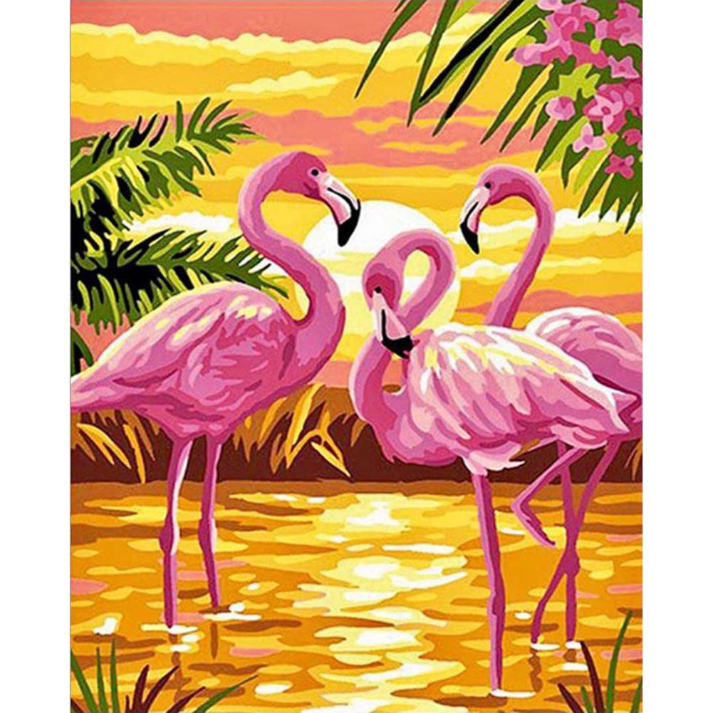 

Three Pink Birds - Round Drill Diamond Painting 30*40CM, Round diamond 30*40cm, 501 Original