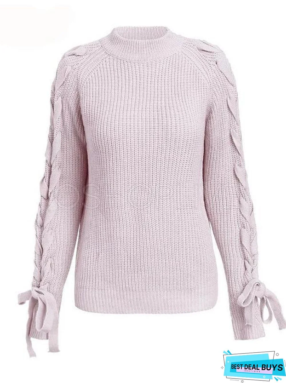 Loose Drawstring Knitting Sweater