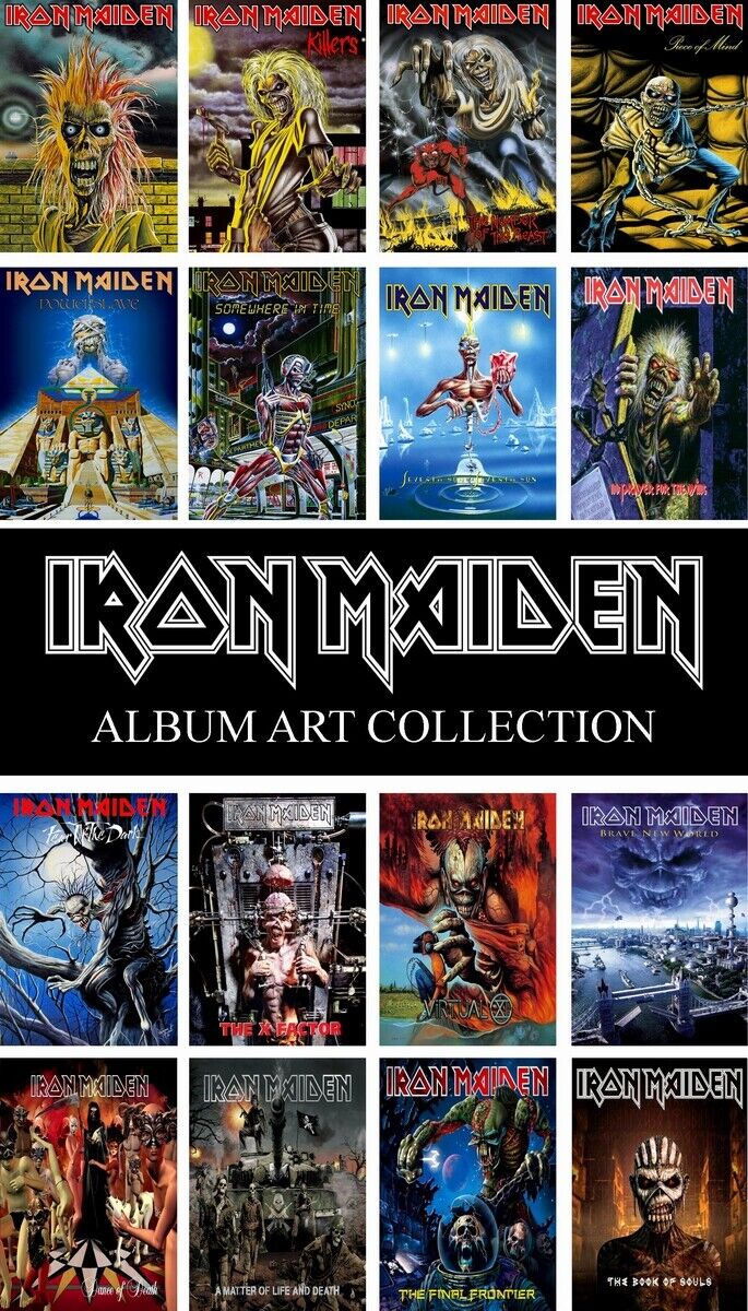 IRON MAIDEN - album art collection - 21 various HIGH GLOSS Photo Poster painting POSTERs