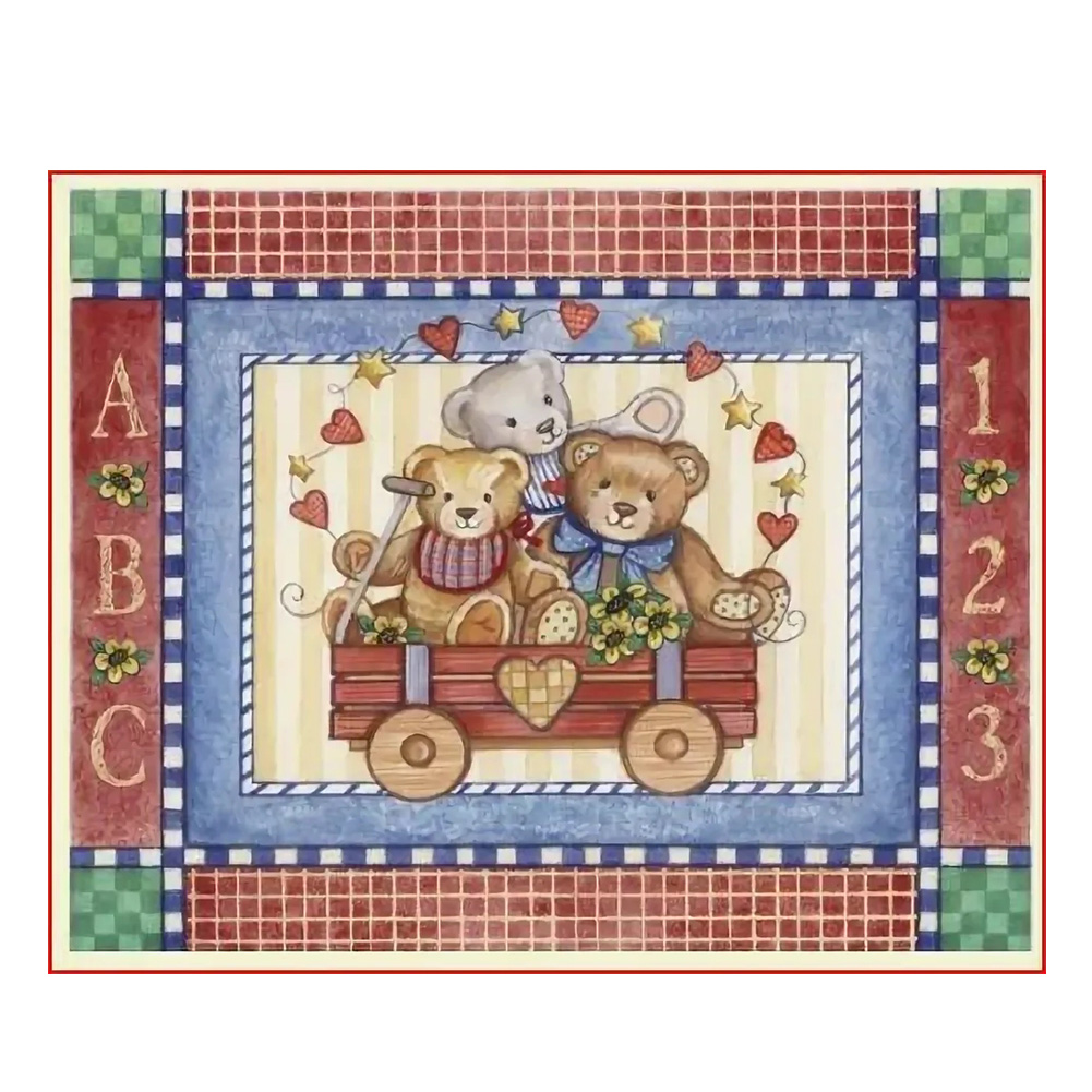 

Cute Bear - Round Drill Diamond Painting - 55*45CM, 501 Original