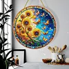 DIY Double Sided Special Shaped Glitter Sunflower Butterfly Diamond Art Hanging Kit