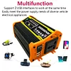 3000W Car Inverter Dual USB Smart Power Inverter (Black DC 12V to AC 220V