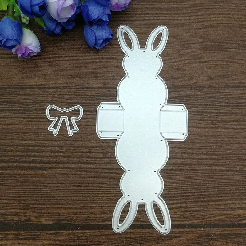 3D Rabbit Frame gate box Metal Cutting Dies Stencils For DIY Scrapbooking Decorative Embossing Handcraft Die Cutting Template