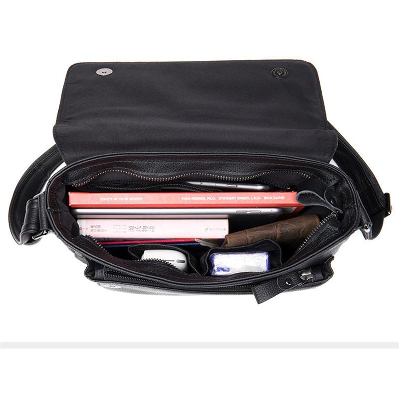 Mens Hipster Messenger Bags Plain Casual Leather Shoulder Bags