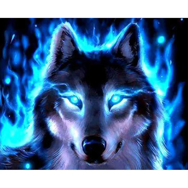 Diamond Painting - Full Round/Square Drill - Wolf(30*40 - 50*60cm)
