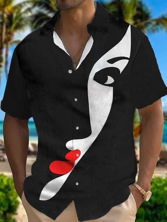 Men's Hawaiian Casual Printed Shirt 