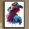 Cowboy Back Girl-Full Round Diamond Painting 30*40CM