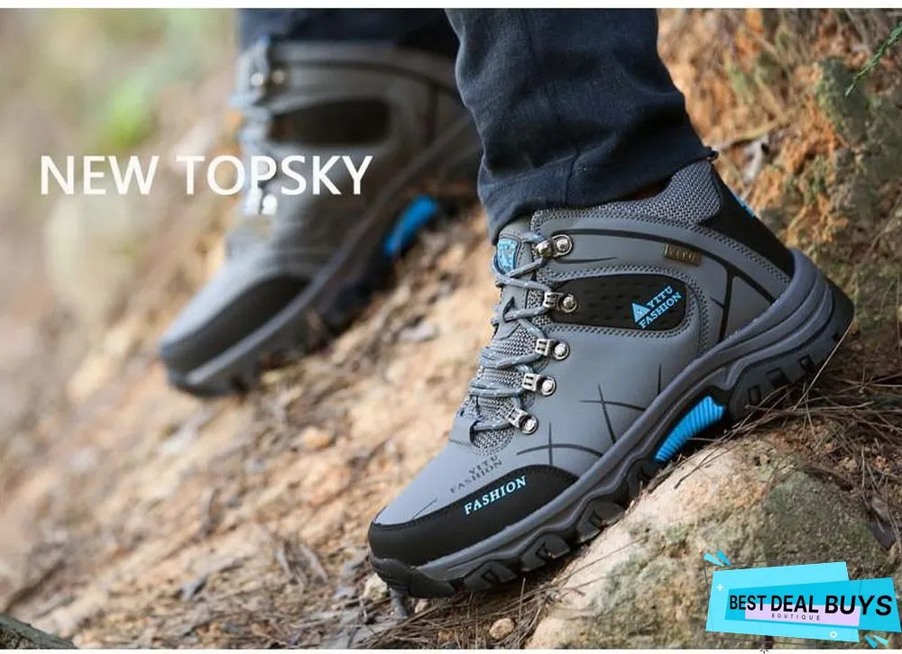 Men Winter Snow Boots Super Warm Men's Boots Waterproof Sneakers Outdoor Male Hiking Boots Work Shoes