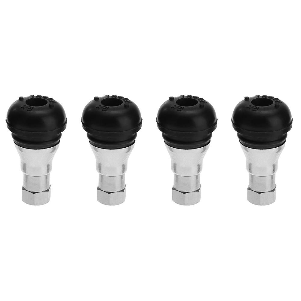 

4pcs Car Chrome Rubber Tubeless Wheel Tyre Tire Valve Stem Cap Covers, 501 Original