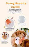 Interactive Dog Toys Plush Dog Toy Squeaky Crazy Bouncer Ball for Small and Medium Puppy to Self Play