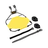 Metal Bike Front Basket Detachable Bike Front Rack Carrier 33 LBS Capacity Luggage Panniers Bag Carrier Bracket with Straps for Outdoor Travel Cycling & Commute