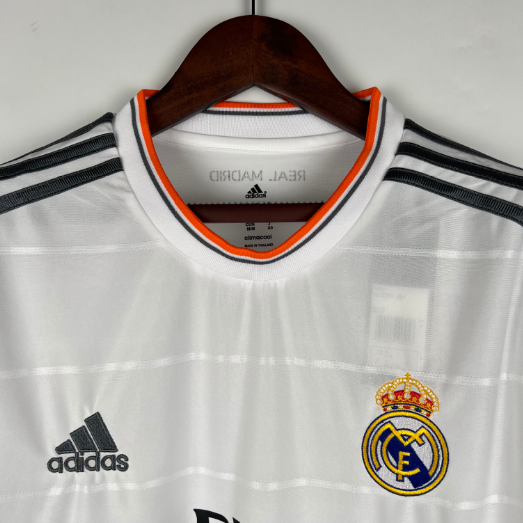 Retro 13/14 Real Madrid Home Long Sleeve Football Shirt Thai Quality