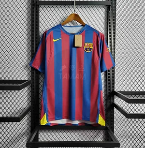 2005/2006 Retro Barcelona Home Football Shirt UEFA Champions League 1:1 Thai Quality