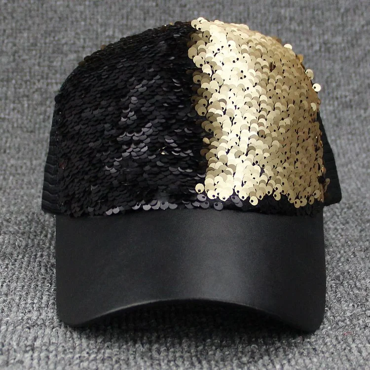 Magical sequin Baseball Caps Summer Mesh Snapback Hats For Women Men Hip Hop Cap casquette Trucker Males Cap Dad Novelty Sun